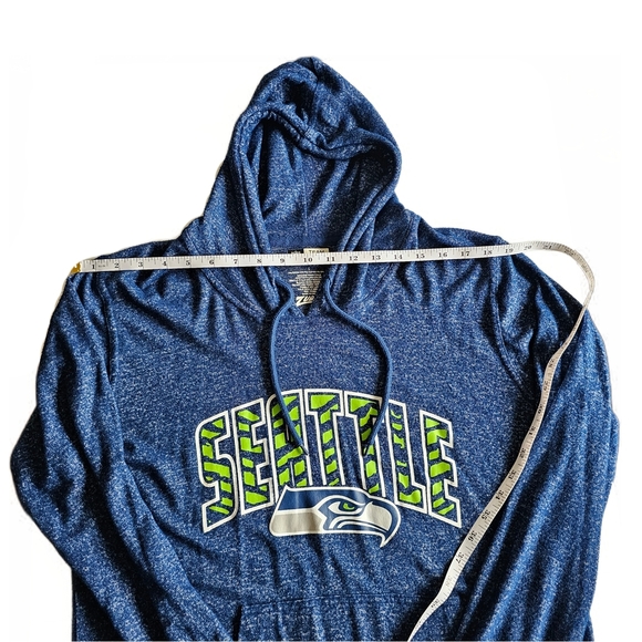 Zubaz NFL Team Apparel Women's Seattle Seahawks Marled Soft Hoodie Size Large - Picture 11 of 14